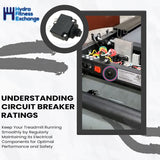 Used Bowflex BXT 116 Treadmill Power Entry On Off Push Circuit Breaker 15A 800-4775-hydrafitnessparts