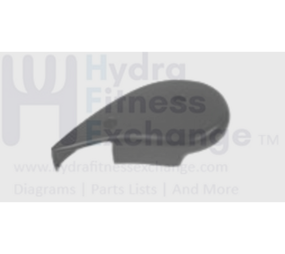 Vision Fitness EP22 X1500 X1400 Elliptical Left Rear Roller Cover 001461-A-hydrafitnessparts