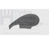 Vision Fitness EP22 X1500 X1400 Elliptical Left Rear Roller Cover 001461-A-hydrafitnessparts