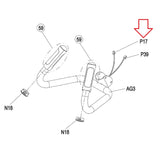Vision Fitness EP615 EP78B EP609 EP633 EP632 EP633C EP632B Elliptical Heart Rate Pulse Sensor Wire Right 1000209315-hydrafitnessparts