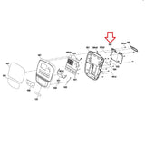 Vision Fitness EP633 EP633C PEP633D Elliptical Back Console Down Cover 1000409921-hydrafitnessparts