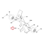 Vision Fitness EP633C EP632B EP725 EP726 PEP633D EP632C Elliptical Knurling Location Pin 1000451924-hydrafitnessparts