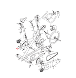 Vision Fitness ES600 ES700 Stationary Bike Flange Hex Nut ZMS1000360-hydrafitnessparts