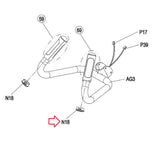 Vision Fitness Elliptical Inner Pulse Grips End Cap 001126-C-hydrafitnessparts