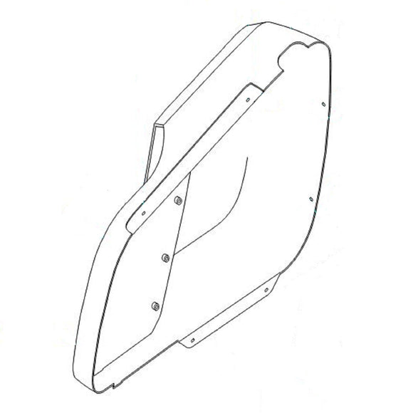 Vision Fitness Elliptical Left Side Cover Assembly 1000091120-hydrafitnessparts