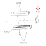 Vision Fitness Elliptical Pulse Grip End Cap 001127-C-hydrafitnessparts