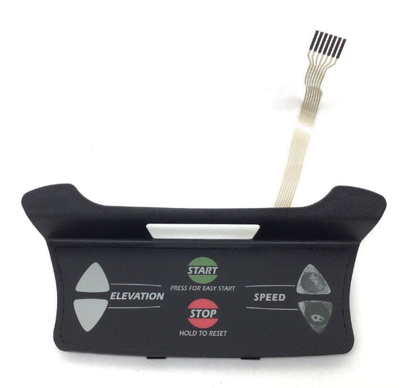Vision Fitness Treadmill Console Touch Pad W/Start Stop Speed Incline 1000094781-hydrafitnessparts