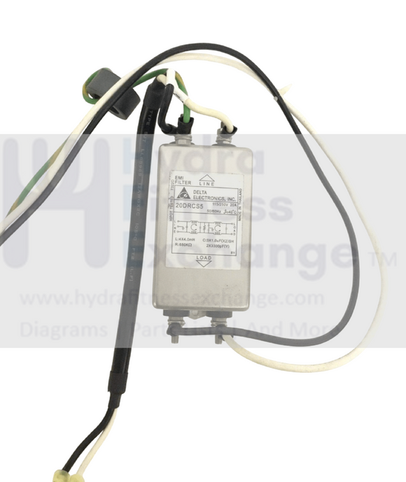 Vision Matrix Fitness Treadmill EMI Line Filter W/Power & Ground Wire 003530-A & 002386-B & 067538-A-hydrafitnessparts