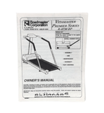 Vitamaster Premier R-8730BP Treadmill Owner's User Manual 65-100-98-hydrafitnessparts