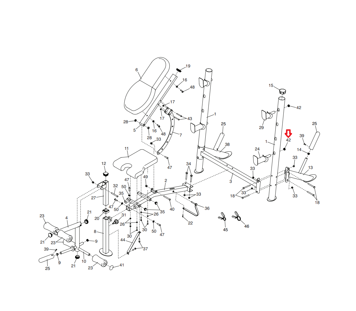 Weider ショルダープレス Weider Cable Gym Fitness Equipment Repair & Replacement Parts