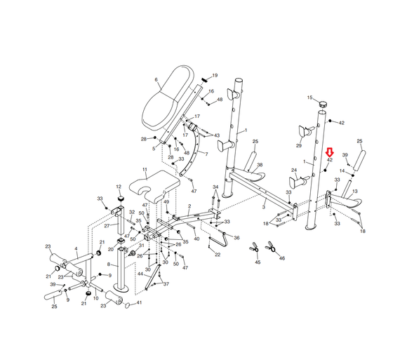 Weider Proform Icon Health Rider Gold's Gym Strength System Pad Tube Endcap 322620-hydrafitnessparts