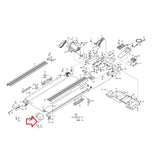 Weslo F700 H 150i 10.0 Cadence C72 C62 Treadmill Right Rear Roller Endcap 186431-hydrafitnessparts