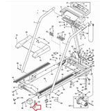 Weslo Treadmill Right Rear Roller End Cap 131279-hydrafitnessparts