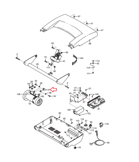 Weslo Weider Reebok Proform Health Rider Image Icon Gold's Gym Treadmill Flange Hex Nut M8 144681-hydrafitnessparts