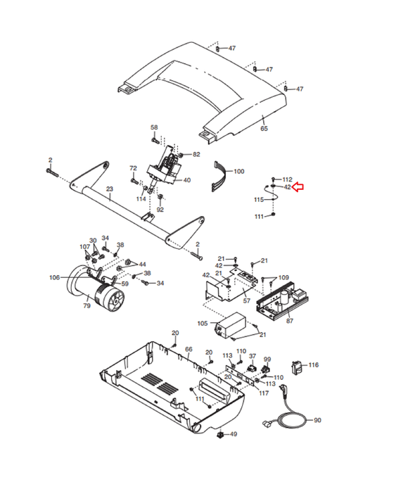 Weslo Weider Reebok Proform Nordictrack Image Icon Health Rider Gold's Gym Freemotion Epic Treadmill Star Washer M4.2 237534-hydrafitnessparts