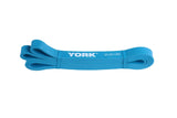 YORK Barbell Pull Up Resistance Bands 19mm - Light Blue (20-50lbs) - Heavy Duty Long Elastic Bands for Workout, Fitness, Training, and Physical Therapy - Large Rubber Bands for Men Women-hydrafitnessparts