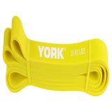YORK Barbell Pull Up Resistance Bands 22mm - Yellow (30-65lbs) - Heavy Duty Long Elastic Bands for Workout, Fitness, Training, and Physical Therapy - Large Rubber Bands for Men Women-hydrafitnessparts