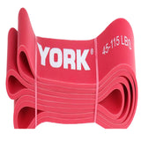 YORK Barbell Pull Up Resistance Bands 42mm - Red (45-115lbs) - Heavy Duty Long Elastic Bands for Workout, Fitness, Training, and Physical Therapy - Large Rubber Bands for Men Women-hydrafitnessparts