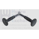Yoark Barbell Triceps Press-Down Chrome Bar with Rubber Ergo Grips - Solid Steel-hydrafitnessparts