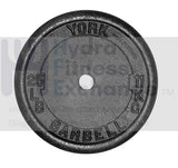 York Barbell 1″ Standard Contour Cast Iron Weight Plate (25LB) – Solid Cast Iron – Fits 1-Inch Bars & Dumbbell Handles – Adjustable Weights for Strength Training, Home Gym & Fitness Workouts-hydrafitnessparts