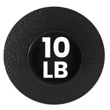 York Barbell 10LB Rubber Slam-Ball – Dead Weight with Textured Surface – Minimal Bounce Absorbs Impact – Pilates Yoga Strength Training Physical Therapy Cardio Exercises for Full Body Workout - Black-hydrafitnessparts