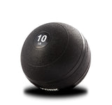 York Barbell 10LB Rubber Slam-Ball – Dead Weight with Textured Surface – Minimal Bounce Absorbs Impact – Pilates Yoga Strength Training Physical Therapy Cardio Exercises for Full Body Workout - Black-hydrafitnessparts