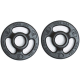 York Barbell 2" ISO-Grip Steel Olympic Weight Plates (5 lb pair) – Durable Steel Composite, Casting Coating, 3-Grip Anti-Pinch Design for Safe, Easy Handling – Home & Commercial Use-hydrafitnessparts