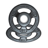 York Barbell 2-Inch ISO-Grip Rubber Encased Steel Olympic Plates (10 Lb Pair) – Comfortable 3-Grip Design, Anti-Pinch Hub, Durable Steel Composite for Home, School, & Commercial Gym-hydrafitnessparts