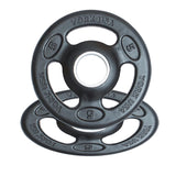 York Barbell 2-Inch ISO-Grip Rubber Encased Steel Olympic Plates (5 Lb Pair) – Comfortable 3-Grip Design, Anti-Pinch Hub, Durable Steel Composite for Home, School, & Commercial Gym-hydrafitnessparts