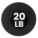 York Barbell 20LB Rubber Slam-Ball – Dead Weight with Textured Surface – Minimal Bounce Absorbs Impact – Pilates Yoga Strength Training Physical Therapy Cardio Exercises for Full Body Workout - Black-hydrafitnessparts