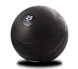 York Barbell 25LB Rubber Slam-Ball – Dead Weight with Textured Surface – Minimal Bounce Absorbs Impact – Pilates Yoga Strength Training Physical Therapy Cardio Exercises for Full Body Workout - Black-hydrafitnessparts