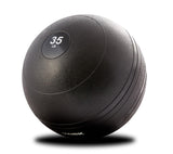 York Barbell 35LB Rubber Slam-Ball – Dead Weight with Textured Surface – Minimal Bounce Absorbs Impact – Pilates Yoga Strength Training Physical Therapy Cardio Exercises for Full Body Workout - Black-hydrafitnessparts