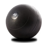 York Barbell 40LB Rubber Slam-Ball – Dead Weight with Textured Surface – Minimal Bounce Absorbs Impact – Pilates Yoga Strength Training Physical Therapy Cardio Exercises for Full Body Workout - Black-hydrafitnessparts