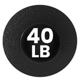 York Barbell 45LB Rubber Slam-Ball – Dead Weight with Textured Surface – Minimal Bounce Absorbs Impact – Pilates Yoga Strength Training Physical Therapy Cardio Exercises for Full Body Workout - Black-hydrafitnessparts