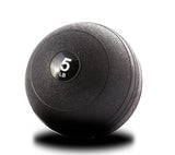 York Barbell 5LB Rubber Slam-Ball – Dead Weight with Textured Surface – Minimal Bounce Absorbs Impact – Pilates Yoga Strength Training Physical Therapy Cardio Exercises for Full Body Workout - Black-hydrafitnessparts