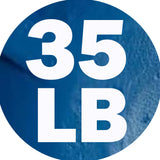 York Barbell Bumper Grip Cast Steel Composite Milled Plate – 3-Grip Design for Easy Handling – Rubber-Coated for Floor Protection – Durable Aluminum Steel Composite Hub – Blue in 35 lb-hydrafitnessparts