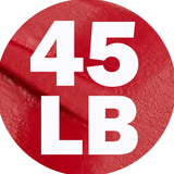 York Barbell Bumper Grip Cast Steel Composite Milled Plate – 3-Grip Design for Easy Handling – Rubber-Coated for Floor Protection – Durable Aluminum Steel Composite Hub – Red in 45 lb-hydrafitnessparts