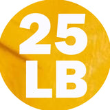 York Barbell Bumper Grip Cast Steel Composite Milled Plate – 3-Grip Design for Easy Handling – Rubber-Coated for Floor Protection – Durable Aluminum Steel Composite Hub – Yellow in 25 lb-hydrafitnessparts