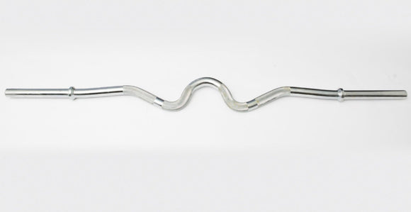 York Barbell Chrome Super Curl Bar with Fixed Inner Collars – 42¾” Standard 1” Plate Barbell, Four Knurled Grip Areas, Durable Chrome Finish, Ideal for Beginners & Standard Weight Plates-hydrafitnessparts