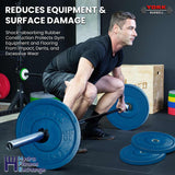 York Barbell Color-Coded Rubber Training Bumper Plates | Olympic Weightlifting Plates 10 KG | Durable Solid Rubber with 2” Center Steel Sleeve | Noise-Reducing, Floor-Protecting Weight Plates - Green-hydrafitnessparts