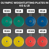 York Barbell Color-Coded Rubber Training Bumper Plates | Olympic Weightlifting Plates 10 KG | Durable Solid Rubber with 2” Center Steel Sleeve | Noise-Reducing, Floor-Protecting Weight Plates - Green-hydrafitnessparts