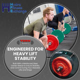 York Barbell Color-Coded Rubber Training Bumper Plates | Olympic Weightlifting Plates 15 KG | Durable Solid Rubber with 2” Center Steel Sleeve | Noise-Reducing, Floor-Protecting Weight Plates - Yellow-hydrafitnessparts