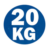 York Barbell Color-Coded Rubber Training Bumper Plates | Olympic Weightlifting Plates 20 KG | Durable Solid Rubber with 2” Center Steel Sleeve | Noise-Reducing, Floor-Protecting Weight Plates - Blue-hydrafitnessparts