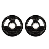 York Barbell Dual Grip Thin Line Rubber Encased Olympic Plate (10 lb Pair) – 2" Center Hole, Interlocking Design, Durable Rubber Coating, Easy-Grab Handles – For Home Gym & Commercial-hydrafitnessparts