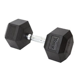 York Barbell Hex Dumbbell Set 125LB Rubber Coated Fixed Weight Dumbbells with Chrome Ergonomic Handle Odorless & Durable for Home Gym Women’s Strength Training Full Body Workouts - Pack of 1-hydrafitnessparts
