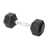 York Barbell Hex Dumbbell Set 12.5LB Rubber Coated Fixed Weight Dumbbells with Chrome Ergonomic Handle Odorless & Durable for Home Gym Women’s Strength Training Full Body Workouts - Pack of 1-hydrafitnessparts