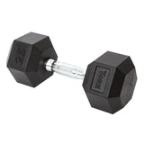 York Barbell Hex Dumbbell Set 25LB Rubber Coated Fixed Weight Dumbbells with Chrome Ergonomic Handle Odorless & Durable for Home Gym Women’s Strength Training Full Body Workouts - Pack of 1-hydrafitnessparts