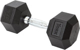 York Barbell Hex Dumbbell Set 27.5LB Rubber Coated Fixed Weight Dumbbells with Chrome Ergonomic Handle Odorless & Durable for Home Gym Women’s Strength Training Full Body Workouts - Pack of 1-hydrafitnessparts