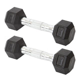 York Barbell Hex Dumbbell Set 2.5LB Rubber Coated Fixed Weight Dumbbells with Chrome Ergonomic Handle Odorless & Durable for Home Gym Women’s Strength Training Full Body Workouts - Pack of 2-hydrafitnessparts
