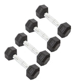 York Barbell Hex Dumbbell Set 2.5LB Rubber Coated Fixed Weight Dumbbells with Chrome Ergonomic Handle Odorless & Durable for Home Gym Women’s Strength Training Full Body Workouts - Pack of 4-hydrafitnessparts